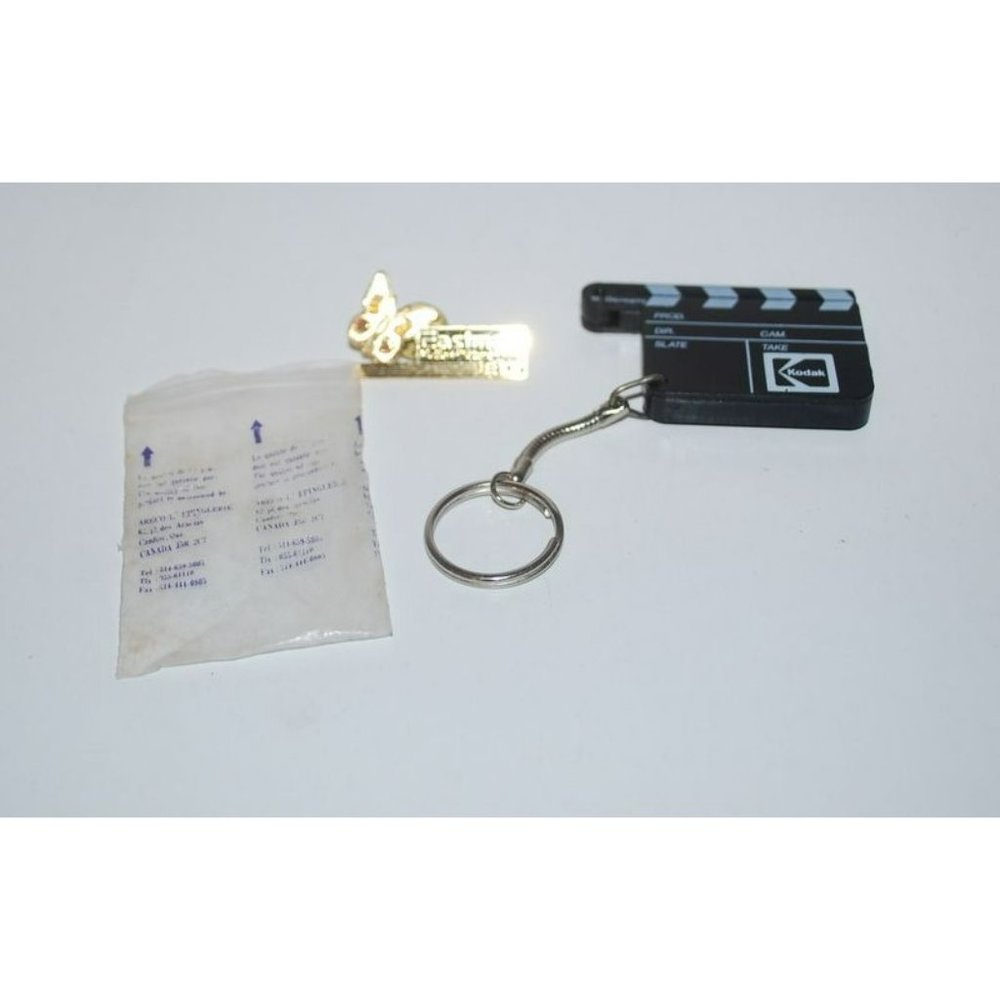 Eastman Kodak Keychain Magnifier Directors Clap Cut Board & Pin Motion Picture P